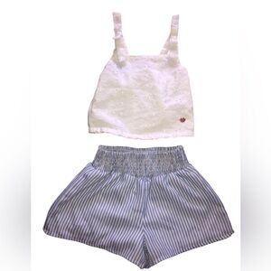 BCBGirls Blue Striped Nautical Skirt